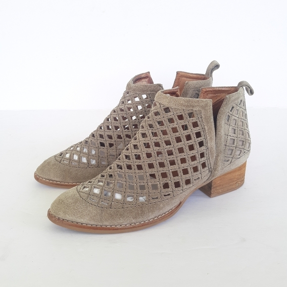 Jeffrey Campbell Taggart Perforated Leather Ankle Boot - Picture 3 of 12